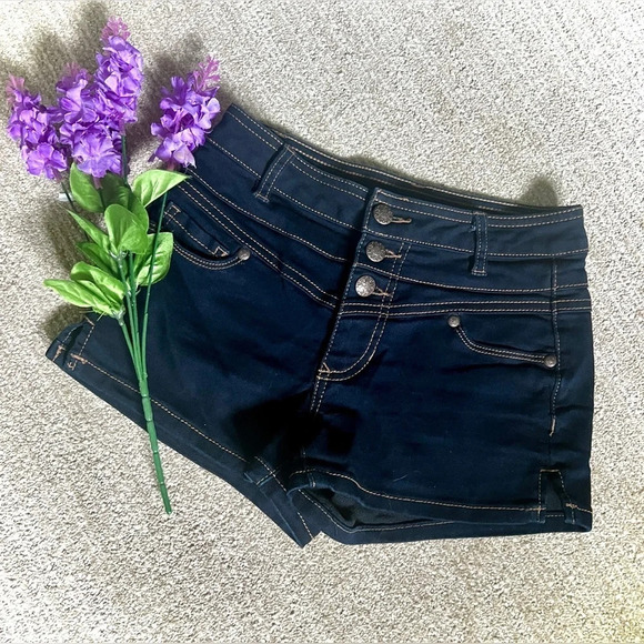 Rue21 Pants - Rue21 Dark Wash High Waist Jean Short - Size 0/1